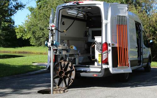 ​CUES Manhole Inspection Vehicles can operate any CUES manhole camera.